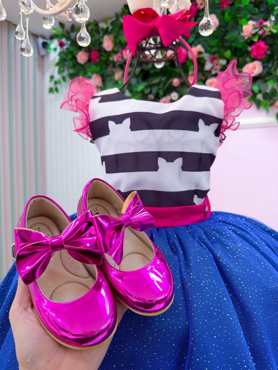 Vestido Infantil Temático Casinha de Bonecas Mini Miss