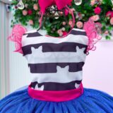 Vestido Infantil Temático Casinha de Bonecas Mini Miss