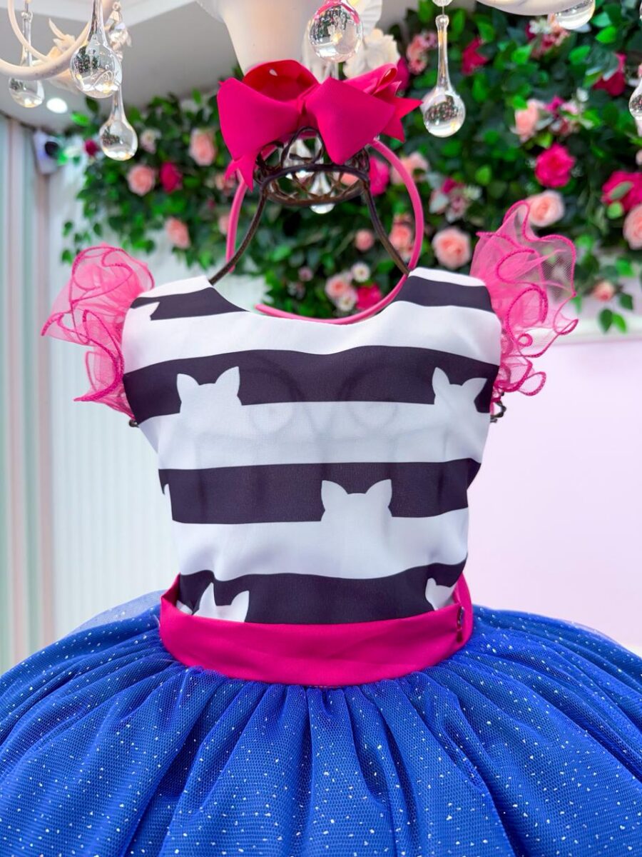 Vestido Infantil Temático Casinha de Bonecas Mini Miss