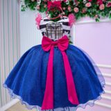 Vestido Infantil Temático Casinha de Bonecas Mini Miss