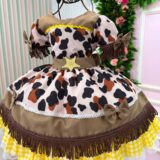 Vestido Infantil Fazendinha Vaquinha Doce Mimosa Country