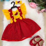 Romper Vestido Infantil Belli Melancia Vermelho