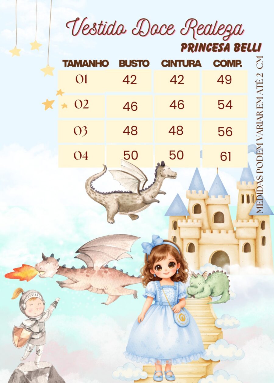 Vestido Infantil Belli Doce Realeza Lilás com Bolsa