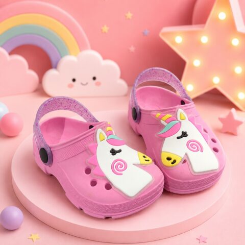 Babuche Infantil StarPink Unicórnio Rosa