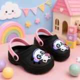 Babuche Infantil StarPink Pandinha Preto