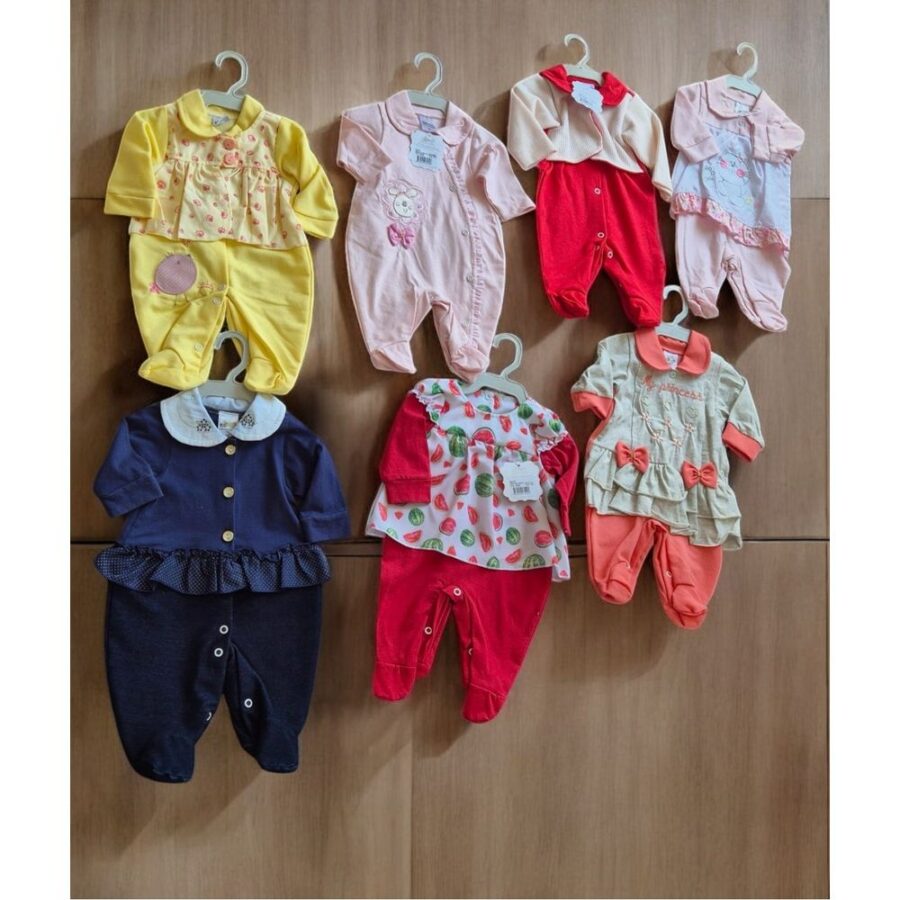 Macacão Longo Bebê Malha 100% Algodão Ed Baby