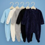 Kit 4 Macacões Plush Bebê Maternidade Menino ou Menina