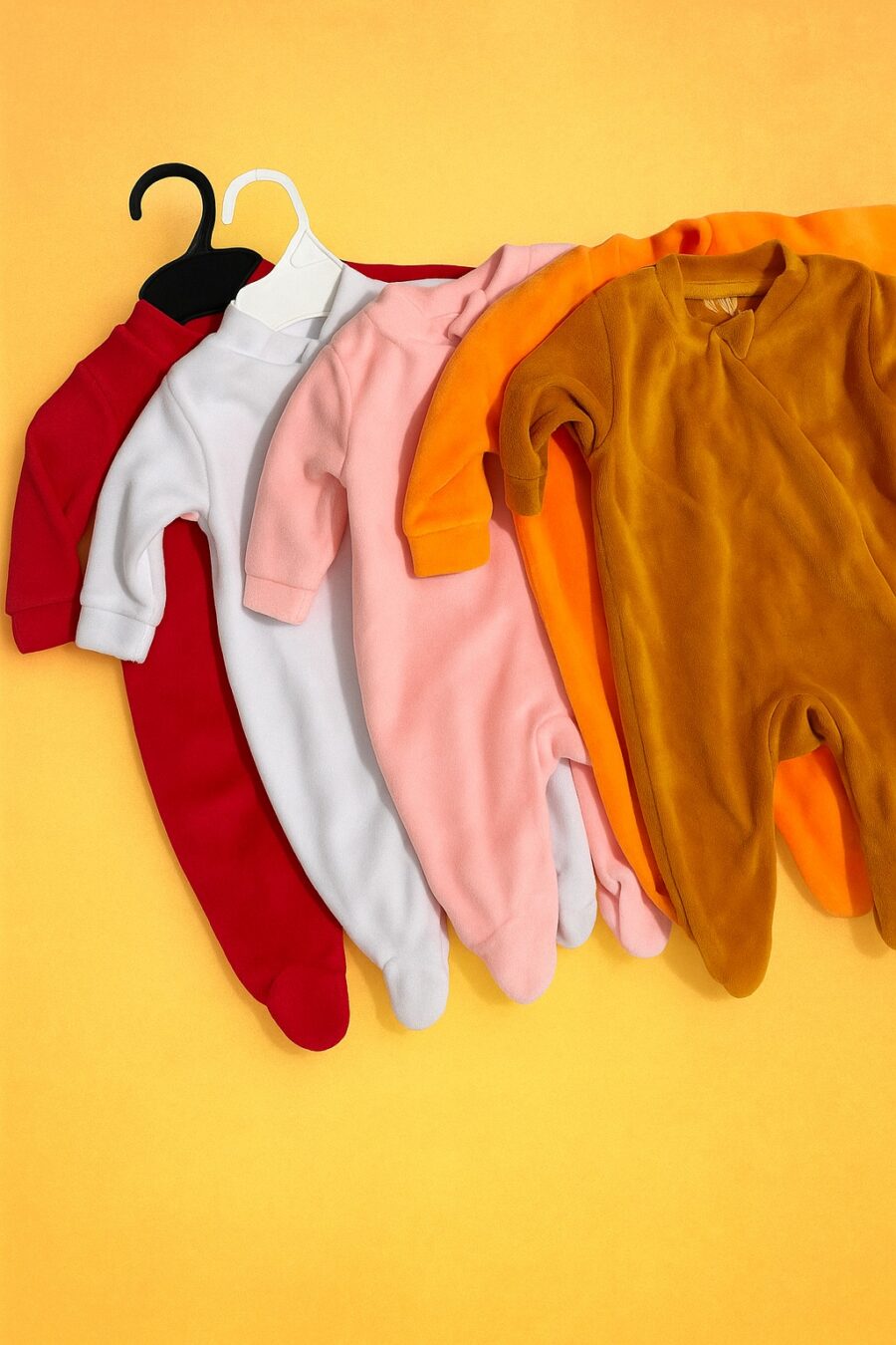 Kit 4 Macacões Plush Bebê Maternidade Menino ou Menina