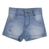 Short Jeans Bebê Menina Lavagem Clara Mackvanny