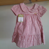 Vestido de Bebê Estampado com Calcinha Tapa Fralda Algodão