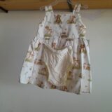 Vestido de Bebê Estampado com Calcinha Tapa Fralda Algodão