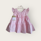 Vestido de Bebê Estampado com Calcinha Tapa Fralda Algodão
