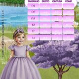 Vestido Longo Infantil Heloísa Marie Marsala Tule Glitter