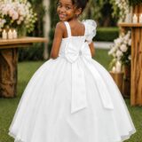 Vestido Infantil Longo Branco Formatura Daminha 1 ao 16
