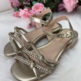 Sandália Infantil StarPink Violeta Dourada com Strass