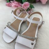 Sandália Infantil StarPink Aurora Branco com Pedrarias