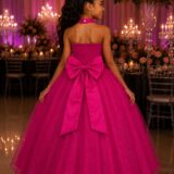 Vestido Infantil Longo Banana Club Âmbar Pink