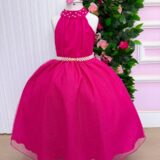 Vestido Infantil Longo Banana Club Âmbar Pink