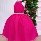 Vestido Infantil Longo Banana Club Âmbar Pink