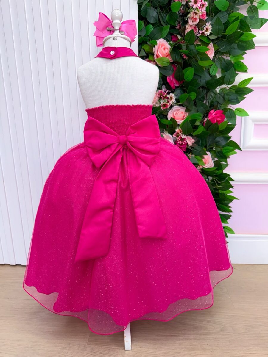 Vestido Infantil Longo Banana Club Âmbar Pink