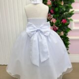 Vestido Infantil Longo Banana Club Âmbar Branco