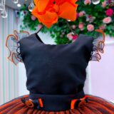 Vestido Fantasia Infantil Mini Miss Abóbora Encantada
