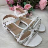 Sandália Infantil StarPink Violeta Branca com Strass