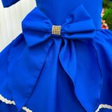 Vestido Infantil Longo Banana Club Safira Azul Royal