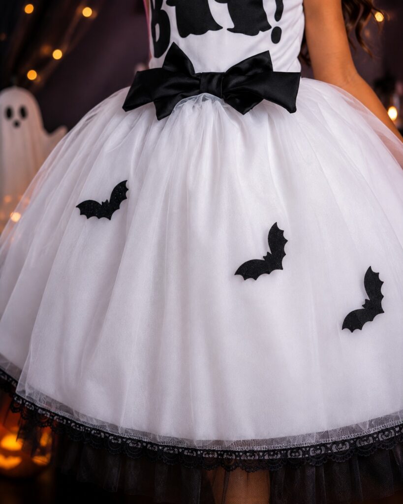 Vestido Fantasia Infantil Mini Miss Fantasminha Boo