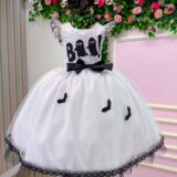 Vestido Fantasia Infantil Mini Miss Fantasminha Boo