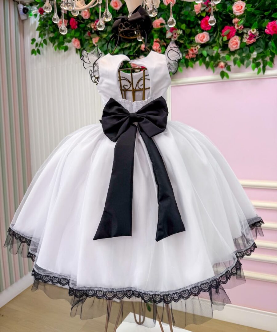 Vestido Fantasia Infantil Mini Miss Fantasminha Boo