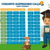 Conjunto Social Infantil Miss Cherry Leo Azul Claro Modelo 2