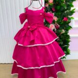 Vestido Infantil Longo Banana Club Safira Pink