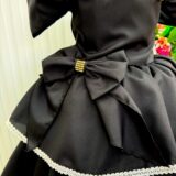 Vestido Infantil Longo Banana Club Safira Preto