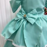 Vestido Infantil Longo Banana Club Safira Verde Menta