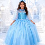 Fantasia Infantil Princesa Belli Gelo com Capa