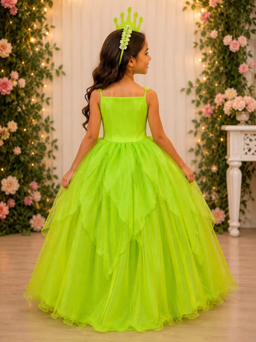 Fantasia Infantil Princesa Belli Longa Verde