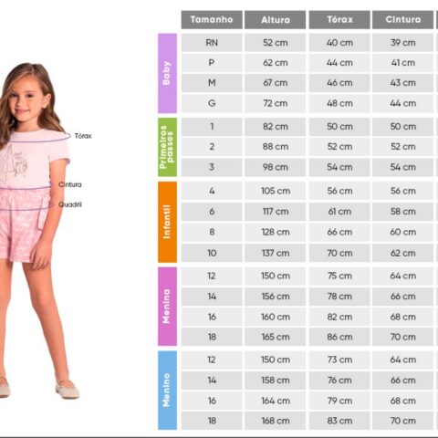 Vestido Infantil Menina Cotton Estampado Brandili