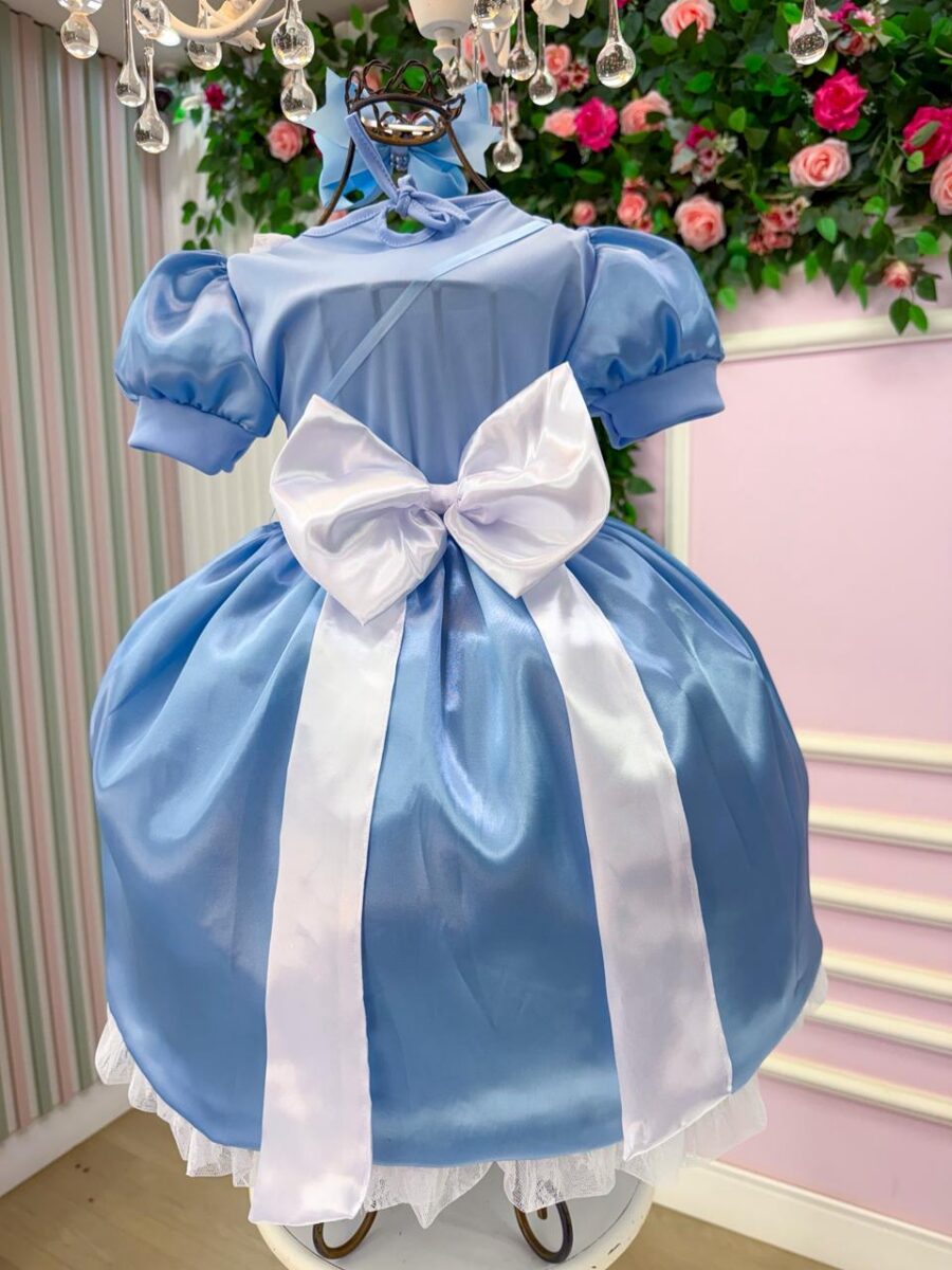 Fantasia Infantil Belli Doce Realeza Mundo Encantado Azul