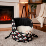 Bolsa Pet Amora 2 em 1 Impermeável Pop Dog Preto
