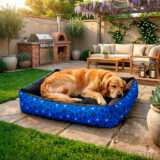 Cama Pet Atacadão Impermeável Extra Grande Azul