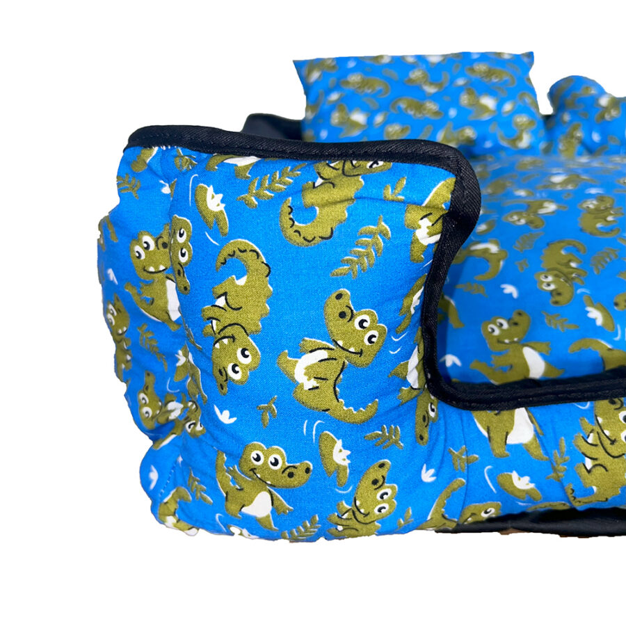 Cama Pet Onix Impermeável Extra Grande Dino Azul