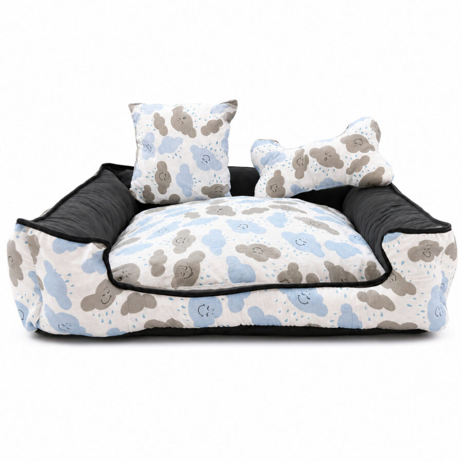 Cama Pet Onix Impermeável Média Nuvem