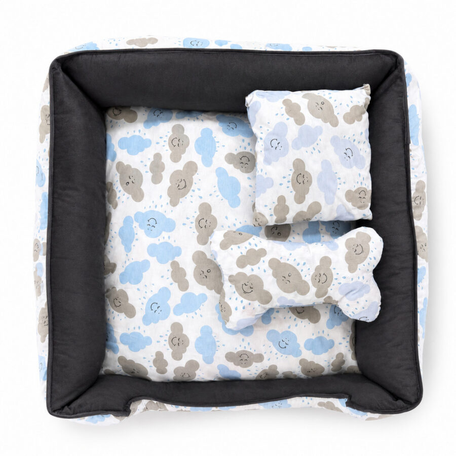 Cama Pet Onix Impermeável Média Nuvem