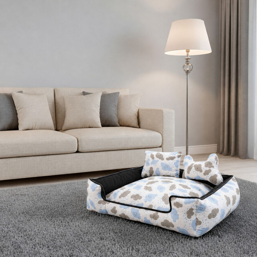Cama Pet Onix Impermeável Média Nuvem
