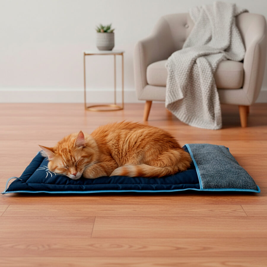 Colchonete Arranhador para Gatos Zoe Azul