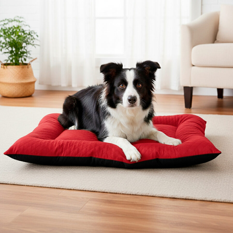 Colchonete Pet Toddy Impermeável Grande Vermelho