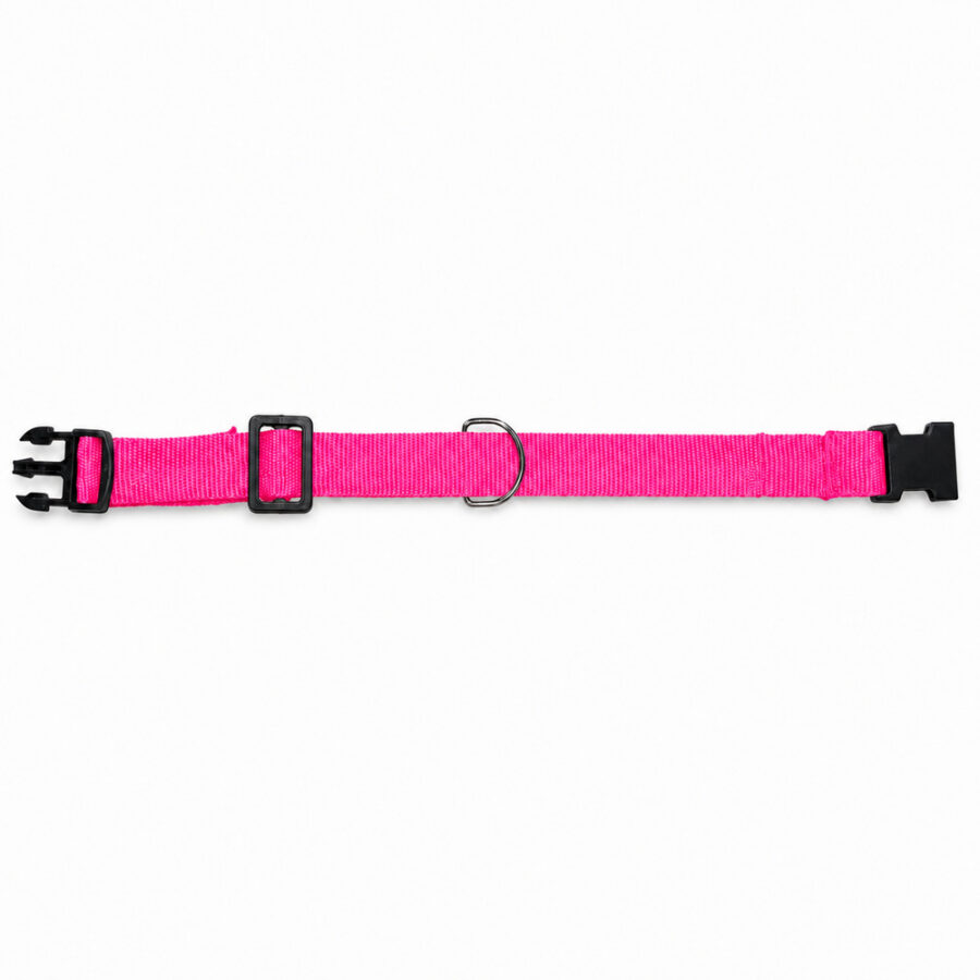 Coleira Pet Simples Pink