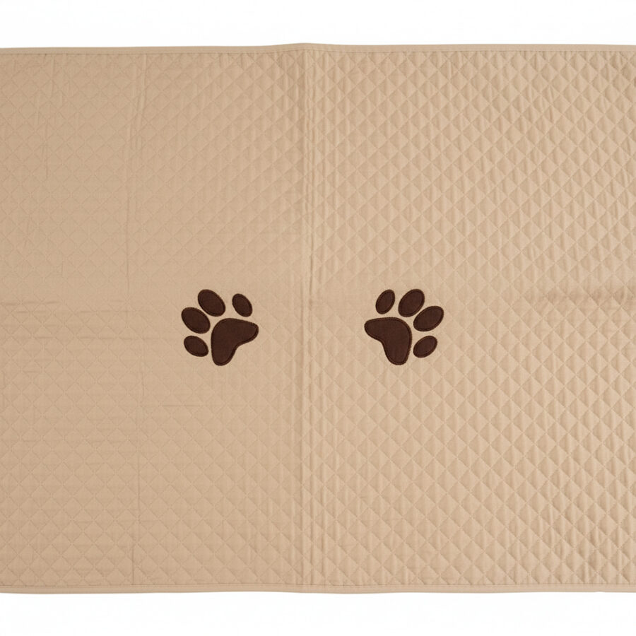 Kit Peseira Pet Impermeável Cama Queen 4 Peças Avelã
