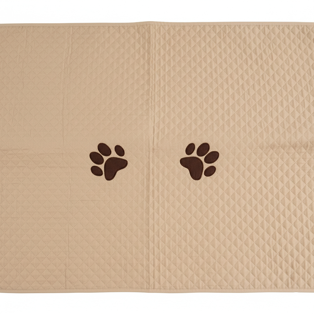 Kit Peseira Pet Impermeável Cama Queen 4 Peças Avelã